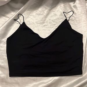 Black crop top